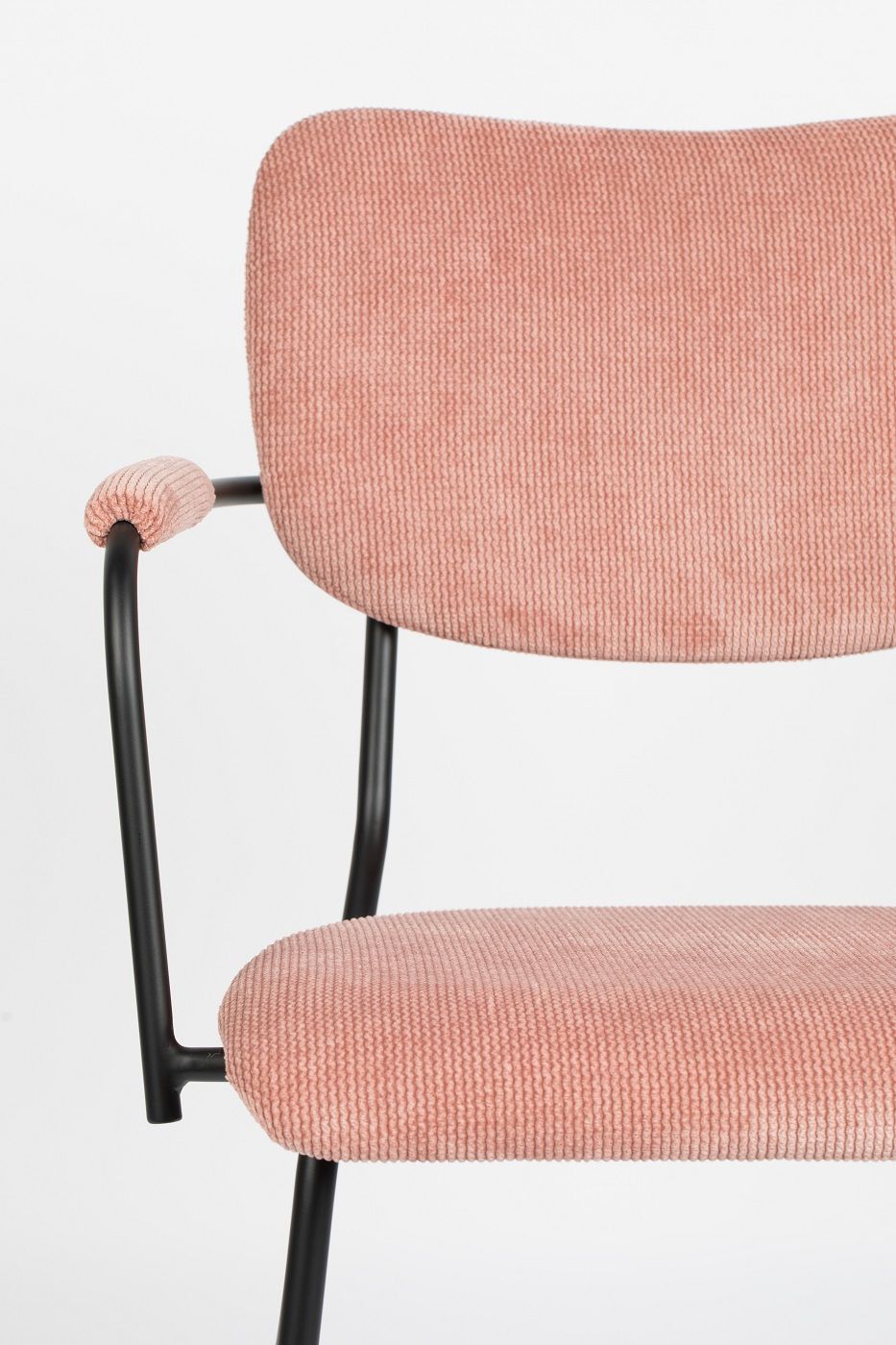 Zuiver Benson Spisebordsstol m. armlæn - Pink - Unoliving.com