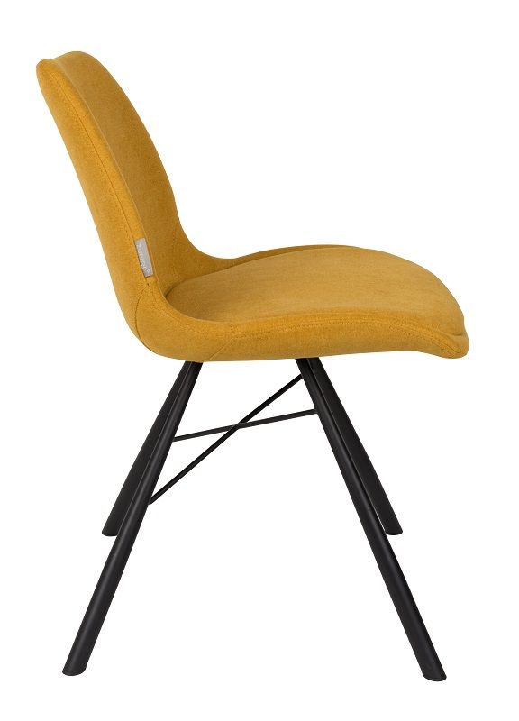 Zuiver Brent Spisebordsstol - Mustard - Unoliving.com