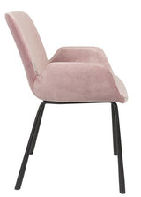 Zuiver Brit Spisebordsstol m/armlæn - Pink - Unoliving.com