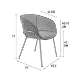 Zuiver Feston Spisebordsstol - Sort PU