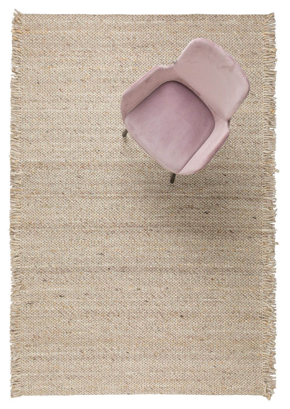 Zuiver Frills Tæppe - Beige/Gul, 170x240 - Unoliving.com