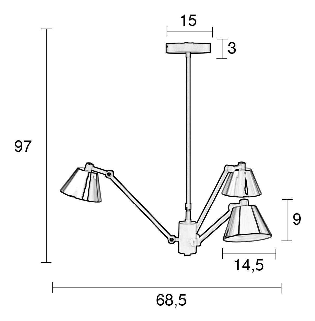 Zuiver Lub Loftlampe - Sort - Unoliving.com