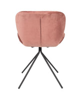 Zuiver OMG Spisebordsstol - Old pink velour - Unoliving.com