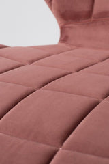 Zuiver OMG Spisebordsstol - Old pink velour - Unoliving.com