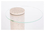 Zuiver Rosalina Sidebord - Pink Terrazzo, Ø40 - Unoliving.com