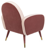 Zuiver Sam Loungestol - Velour Pink/Hvid - Unoliving.com