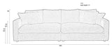 Zuiver Sense 3-pers. Sofa - Cream - Unoliving.com