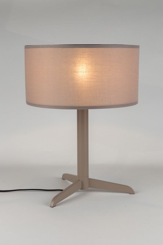 Zuiver Shelby Bordlampe Ø36 - Taupe - Unoliving.com