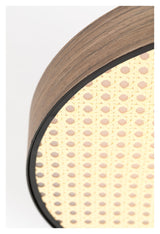 Zuiver Sien Bordlampe - Sort/Rattan, Ø34 - Unoliving.com