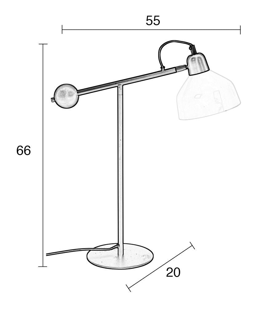 Zuiver Skala Skrivebordslampe - Hvid/Sort - Unoliving.com