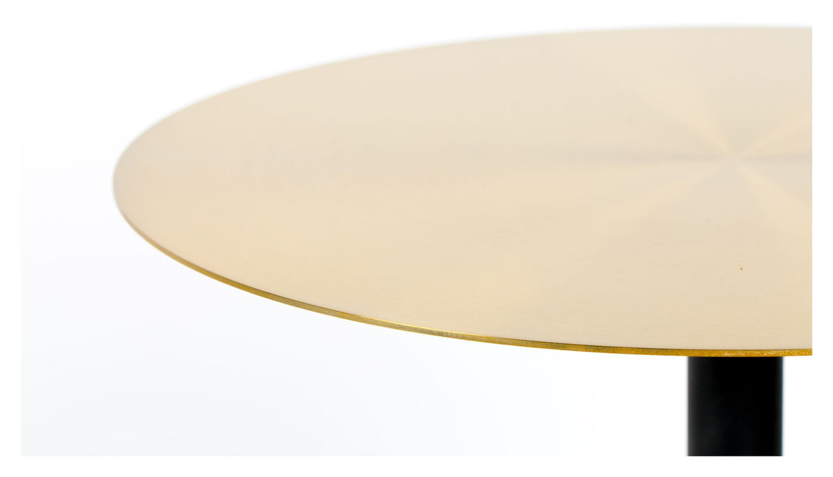 Zuiver Snow Sidebord - Brushed Messing, Ø40 - Unoliving.com