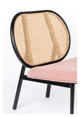 Zuiver Spike Loungestol - Pink/Natur - Unoliving.com