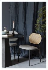 Zuiver Spike Spisebordsstol - Rattan/Grå - Unoliving.com