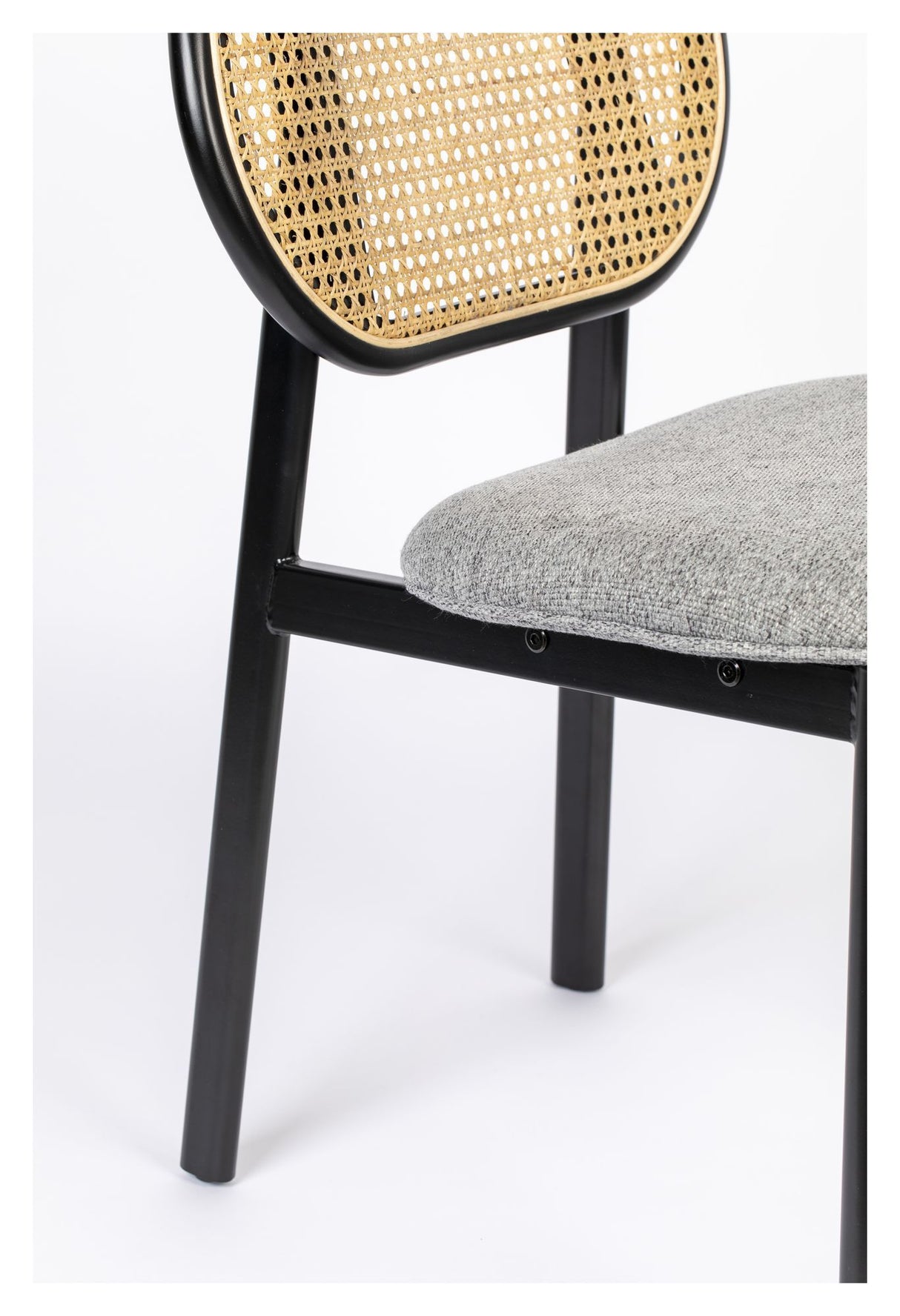 Zuiver Spike Spisebordsstol - Rattan/Grå - Unoliving.com