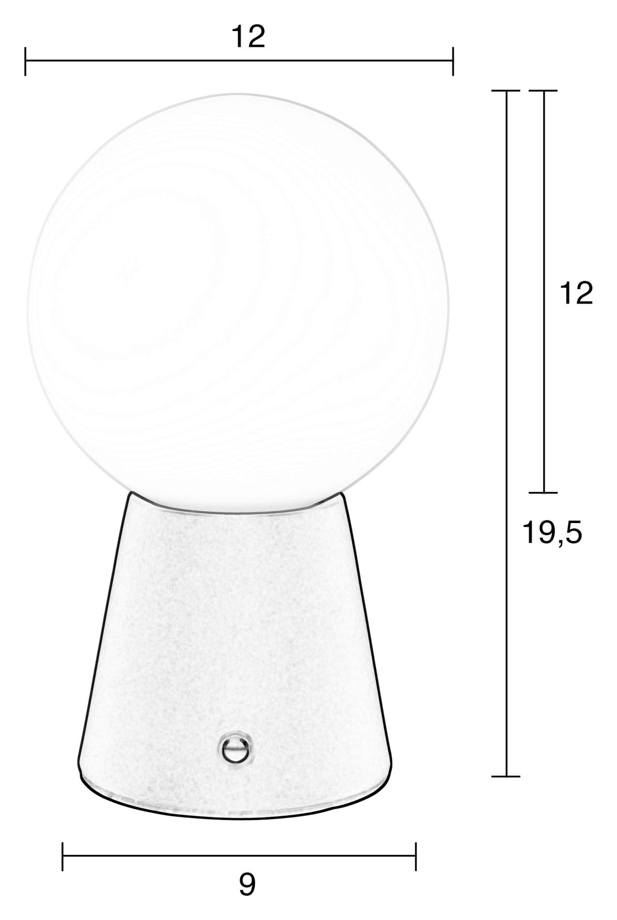 Stellar Bordlampe m. klar glas - Unoliving.com