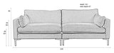 Zuiver Summer 3-pers. Sofa - Latte - Unoliving.com