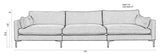 Zuiver Summer 4,5-pers. Sofa, Coffee - Unoliving.com