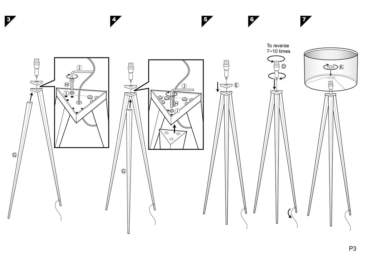 Zuiver Tripod Wood Gulvlampe - Hvid - Unoliving.com