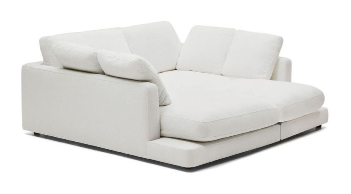 3-pers. sofa m. chaiselong, Chenille..
