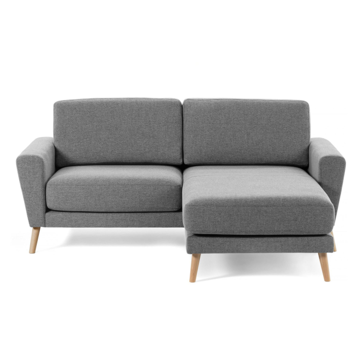 At deaktivere Specificitet liv Kave Home Guy 3-pers. Sofa m. Chaiselong Grå Chenille