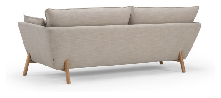 Hasle sofa Latte stof, massive