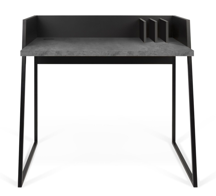 temahome-volga-skrivebord-sort-mork-betongra