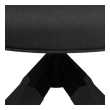 Aura Spisebordsstol, Mørkegrå stof/Sort