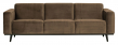 Statement 3-pers. Sofa - Taupe Velour