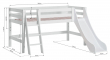 Hoppekids Premium Halvhøj seng, Hvid, 90x200