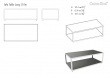 Cane-line Level Sofabord hvid, beton - 122x62