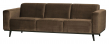 Statement 3-pers. Sofa - Taupe Velour