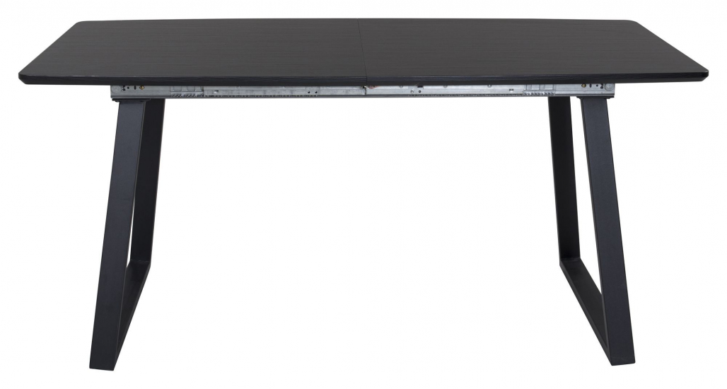 Inca Spisebord m. udtræk, Sort, 160x85