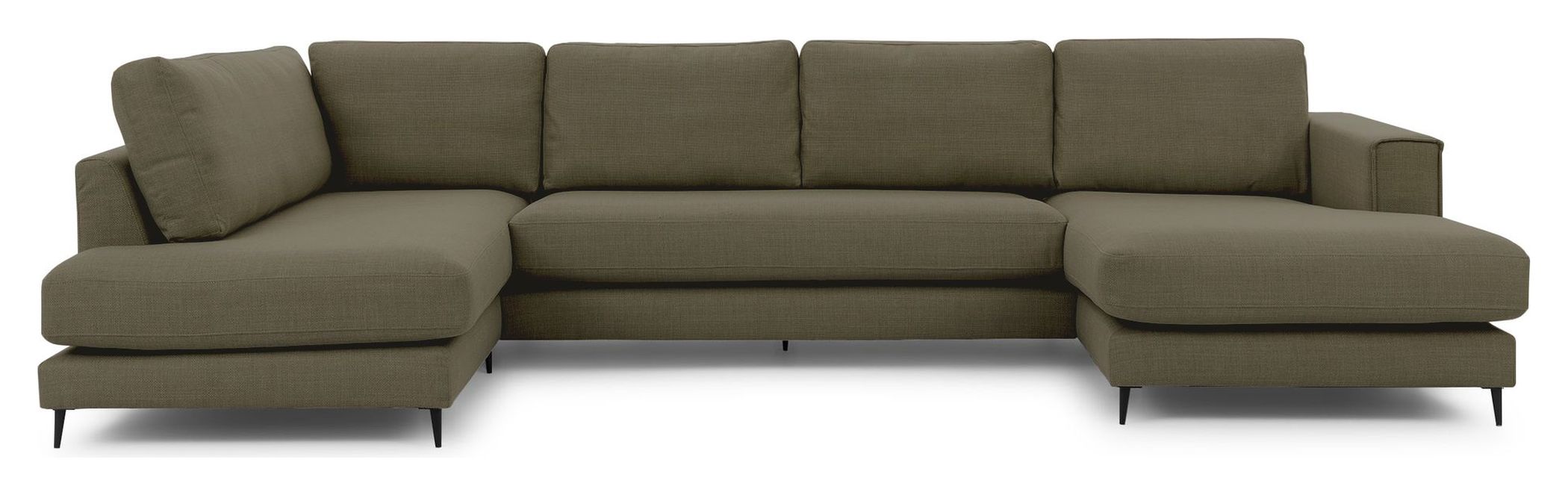 Image of PALMA U-sofa, open end venstre, Grn